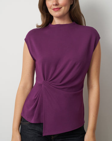 Funnel Neck Asymmetric Top