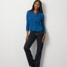 Lace Knit Button-Front Top