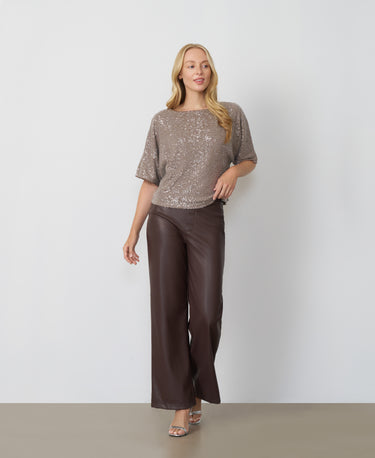 Sequin Dolman Sleeve Top