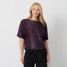Sequin Dolman Sleeve Top