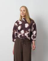 Floral Print Balloon Sleeve Blouse