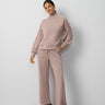 Mockneck Modal Top & Wide Leg Pant