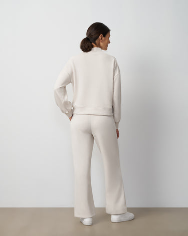 Mockneck Modal Top & Wide Leg Pant