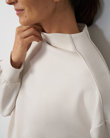 Mockneck Modal Top & Wide Leg Pant