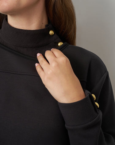3-Piece Rib Mock Neck Top and Pant Set