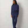 3-Piece Rib Mock Neck Top and Pant Set