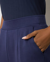 3-Piece Rib Mock Neck Top and Pant Set