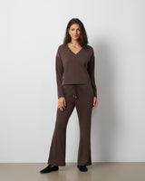 V-Neck Dolman Top & Wide Leg Pant Set