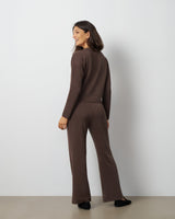 V-Neck Dolman Top & Wide Leg Pant Set