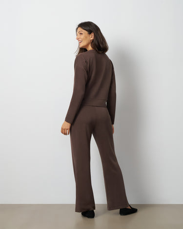 V-Neck Dolman Top & Wide Leg Pant Set