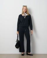 V-Neck Dolman Top & Wide Leg Pant Set