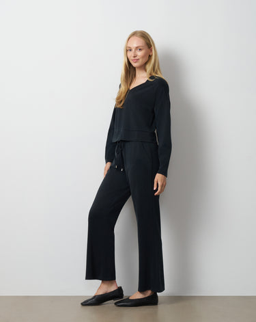 V-Neck Dolman Top & Wide Leg Pant Set