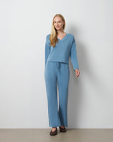 V-Neck Dolman Top & Wide Leg Pant Set