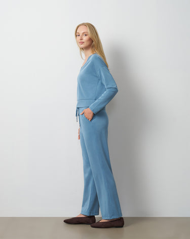 V-Neck Dolman Top & Wide Leg Pant Set