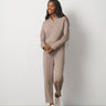 V-Neck Rib Trim Top & Pant Set