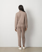 V-Neck Rib Trim Top & Pant Set