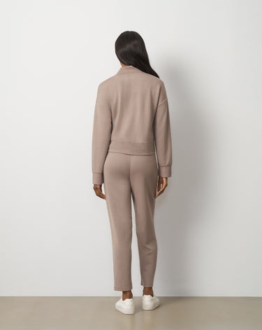 V-Neck Rib Trim Top & Pant Set