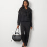 V-Neck Rib Trim Top & Pant Set