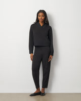 V-Neck Rib Trim Top & Pant Set
