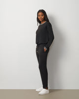 Drawstring Hem Pullover & Straight Leg Pant Set