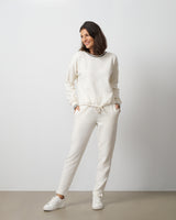 Drawstring Hem Pullover & Straight Leg Pant Set