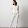 Drawstring Hem Pullover & Straight Leg Pant Set