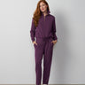 Half Zip Drawstring Top & Straight Leg Pant Set