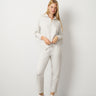 Half Zip Drawstring Top & Straight Leg Pant Set