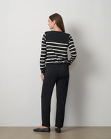 Stripe Drawstring Pullover & Jogger Set