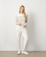 Stripe Drawstring Pullover & Jogger Set