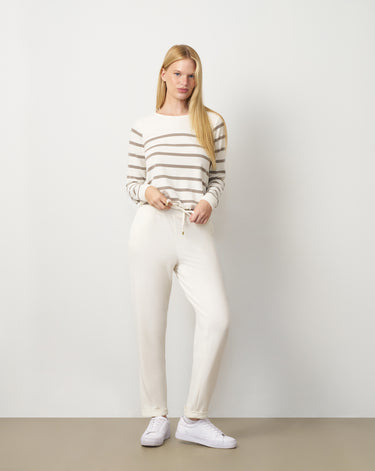 Stripe Drawstring Pullover & Jogger Set