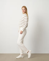 Stripe Drawstring Pullover & Jogger Set