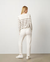 Stripe Drawstring Pullover & Jogger Set