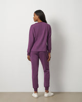 Rib Trim Crew Pullover & Jogger Set