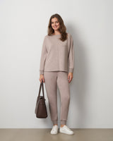 Rib Trim Crew Pullover & Jogger Set
