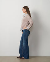 Twofer Poplin Collar Top