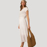 Tiered Maxi Skirt with Trim Detail