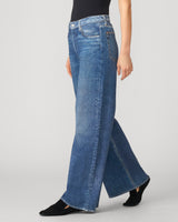 Printed Denim Soft Wide Leg Pant