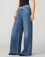 Printed Denim Soft Wide Leg Pant Countryside Wash