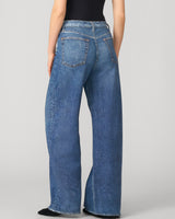 Printed Denim Soft Wide Leg Pant