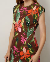 Pleat Detail Maxi Dress
