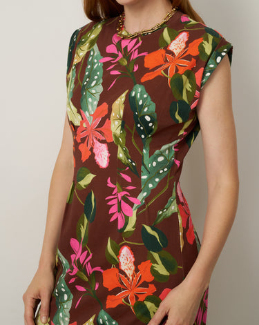 Pleat Detail Maxi Dress