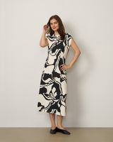 Pleat Detail Maxi Dress