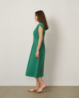 Pleat Detail Maxi Dress