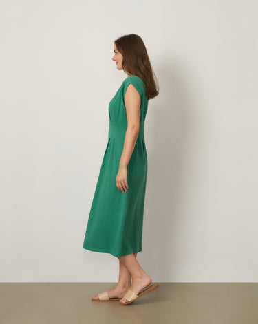 Pleat Detail Maxi Dress