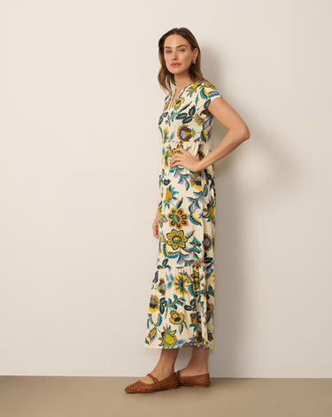 Tiered Flowy Printed Maxi Dress