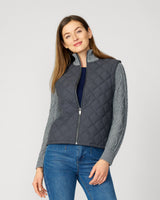 Quilted Zip Up Sweater Jacket