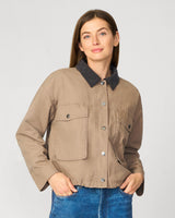 Relaxed Cropped Barn Jacket