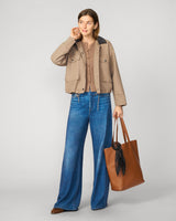 Relaxed Cropped Barn Jacket