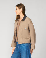 Relaxed Cropped Barn Jacket